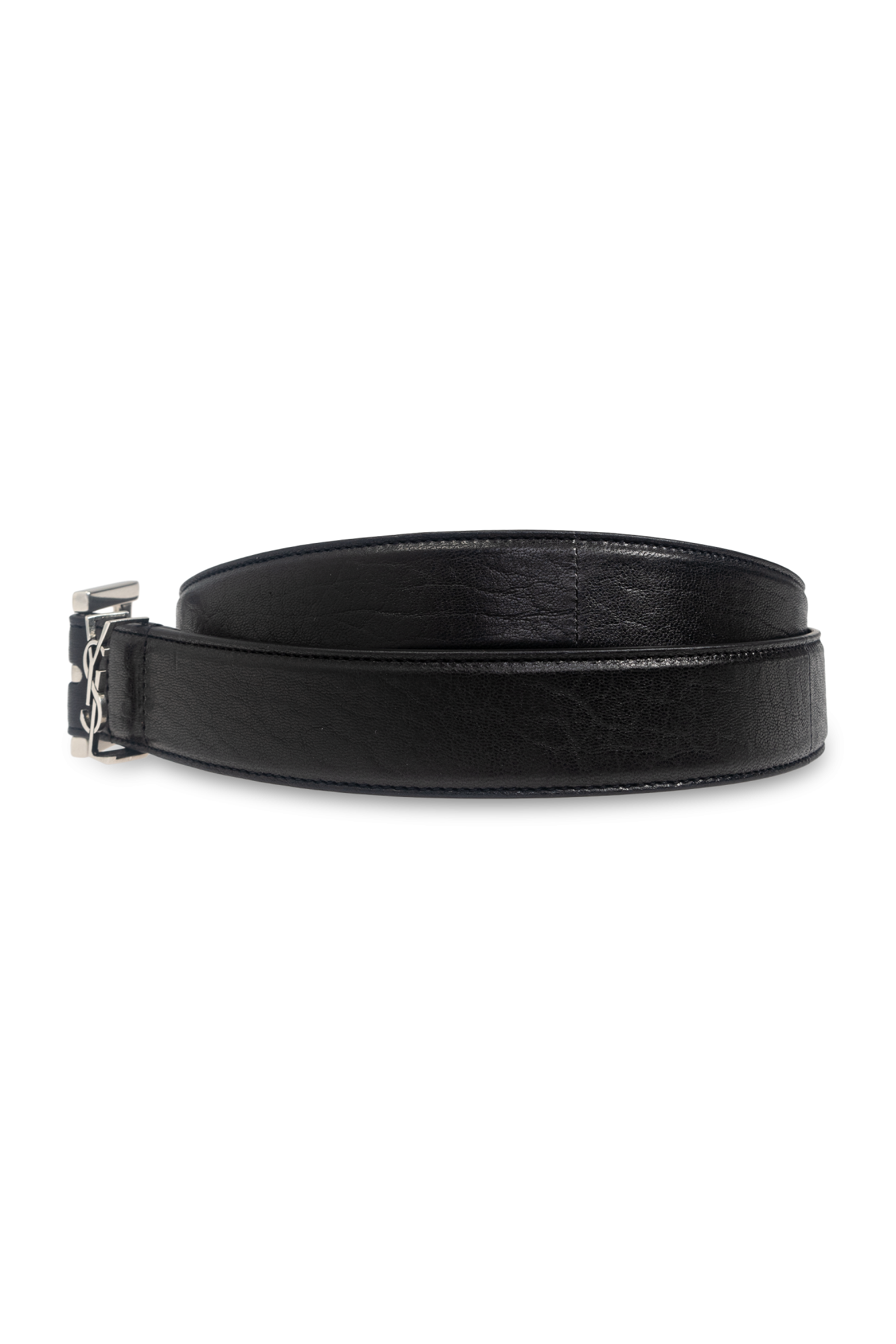 Schwarz Gurtel mit Logo Saint Laurent Vitkac Germany